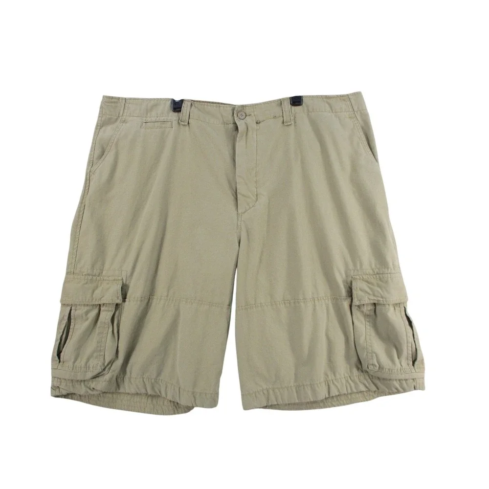 Mens Khaki Cargo Shorts 3X-Large Regular Tan Multi Pocket Utility 2540.UFSH.254
